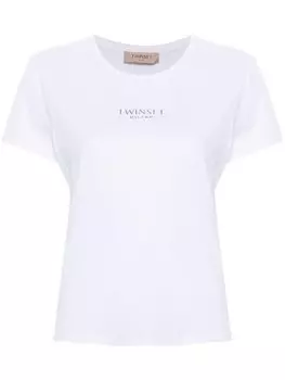 TWINSET футболка с логотипом, белый