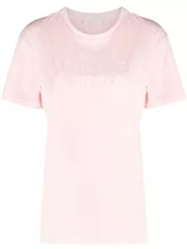 TWINSET футболка с логотипом, розовый