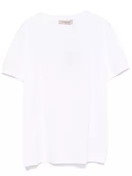 TWINSET футболка с вышитым логотипом, белый