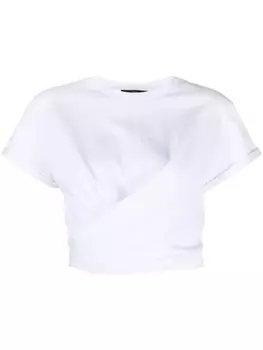 TWINSET футболка с завязками, белый
