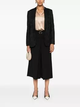 TWINSET гипюровый блейзер, черный