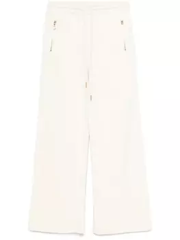 TWINSET хлопковые спортивные брюки, нейтральный