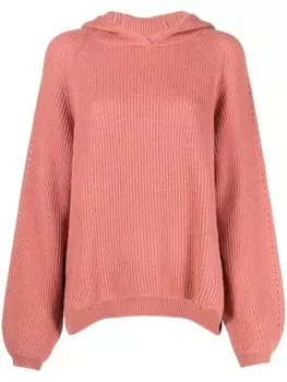 TWINSET худи с объемными рукавами, розовый