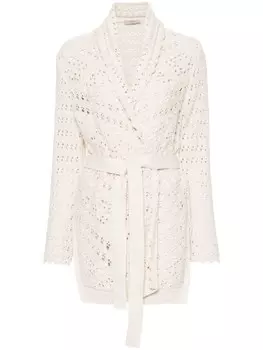 TWINSET кардиган без застежки, серый