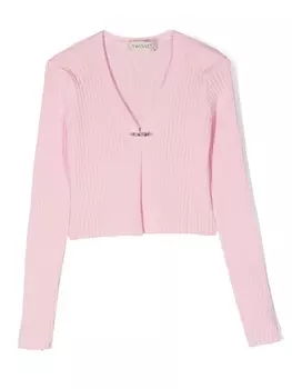 Twinset кардиган с длинными рукавами, розовый