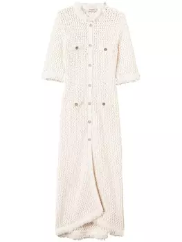 TWINSET кардиган жаккардовой вязки, белый