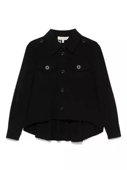 TWINSET Kids фланелевая рубашка, черный