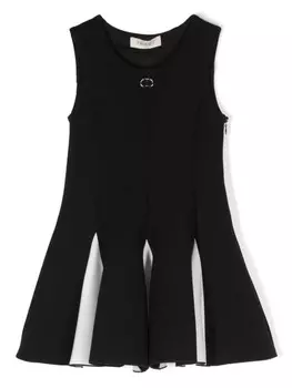 TWINSET Kids платье с логотипом, черный