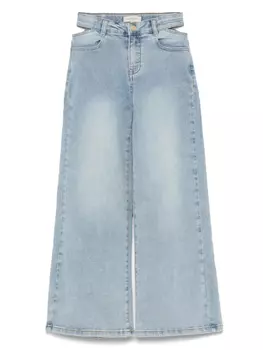 TWINSET Kids широкие джинсы, синий
