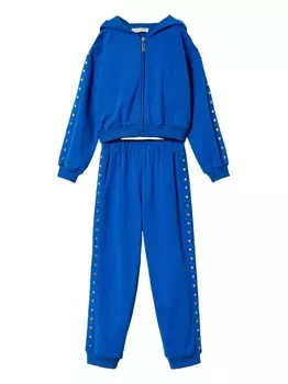 TWINSET Kids спортивный костюм с заклепками, синий