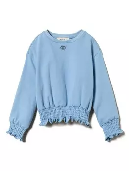 TWINSET Kids толстовка с круглым вырезом, синий