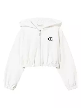 TWINSET Kids толстовка с вышитым логотипом, белый