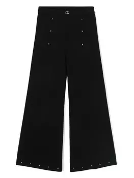 TWINSET Kids трикотажные брюки, черный