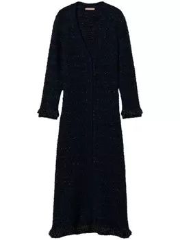 TWINSET клетчатый жаккардовый кардиган, черный