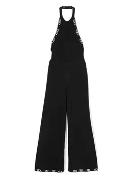Twinset комбинезон с жаккардовым логотипом, черный
