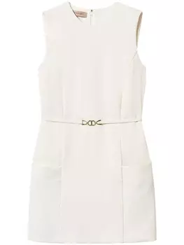 TWINSET креповый топ с поясом, белый