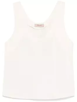 TWINSET креповый топ, серый