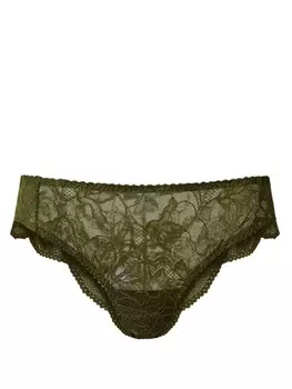 TWINSET Кружевные бразильские трусики, зеленый