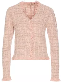 TWINSET куртка с бахромой, розовый