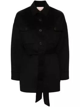 TWINSET куртка с поясом, черный