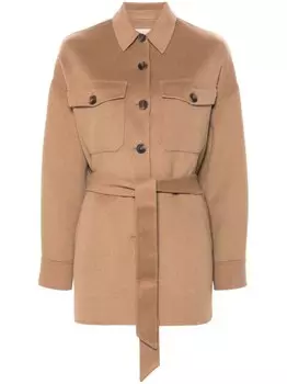 TWINSET куртка с поясом, коричневый