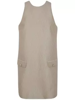 TWINSET мини-платье из жаккардовой броши, нейтральный