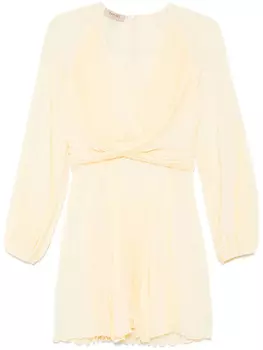 TWINSET мини-платье плиссе, оранжевый