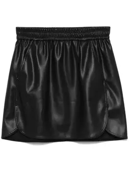 TWINSET мини-юбка из искусственной кожи, черный