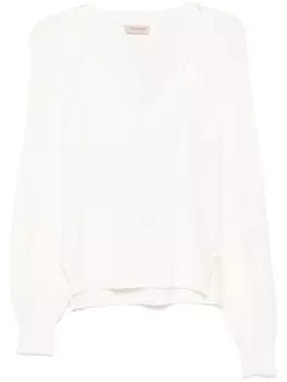 TWINSET многослойный свитер, белый