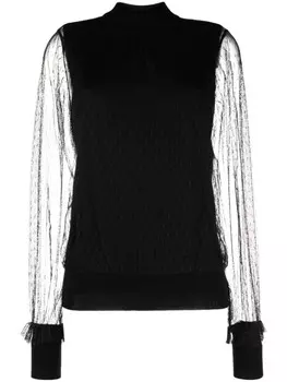 TWINSET многослойный топ из тюля, черный