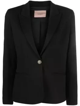 TWINSET однобортный блейзер, черный