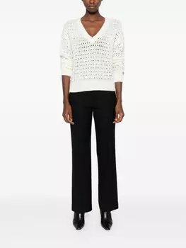 TWINSET открытый трикотажный топ, белый