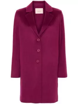 TWINSET пальто с логотипом, розовый