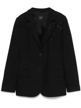 TWINSET пиджак с пайетками, черный