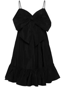 TWINSET платье мини с бантом, черный