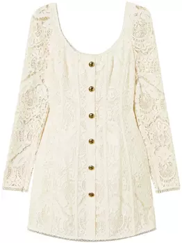 TWINSET плетеное платье, белый