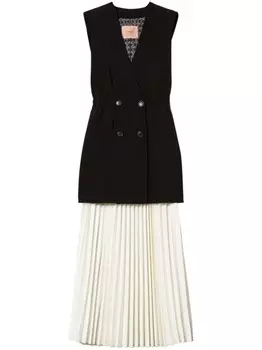 TWINSET плиссированное платье, черный