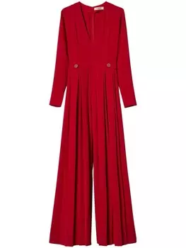 TWINSET плиссированный комбинезон, красный