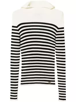 TWINSET полосатый джемпер, черный