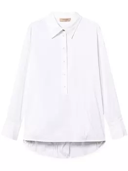 TWINSET поплиновая блузка, белый
