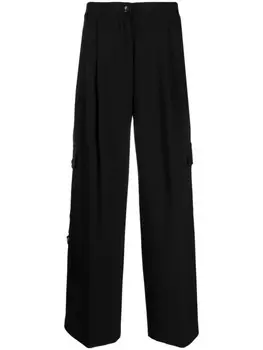 TWINSET прямые брюки карго, черный