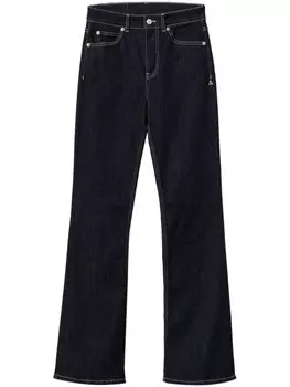 TWINSET расклешенные джинсы с карманами, синий