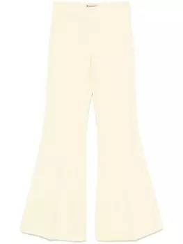TWINSET расклешенные креповые брюки, желтый