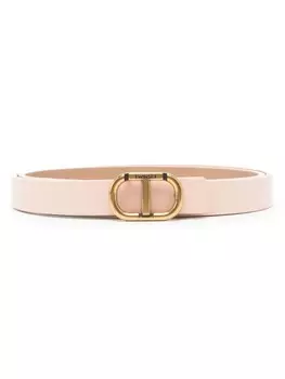 TWINSET реверсивный ремень Oval-T, розовый