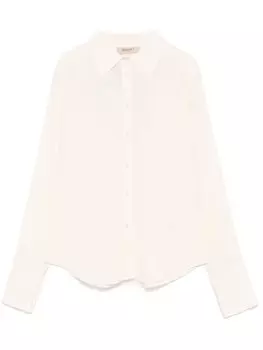 TWINSET рубашка из ткани жоржет, нейтральный цвет