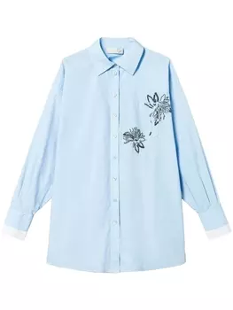 TWINSET рубашка с пайетками, синий