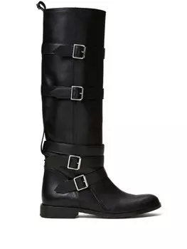 TWINSET сапоги с пряжками, черный