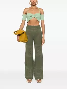 TWINSET широкие брюки, зеленый