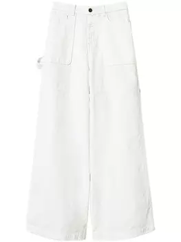 TWINSET широкие джинсы карго, белый
