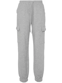 TWINSET спортивные брюки с логотипом, серый